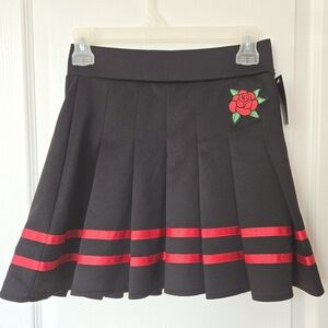 S Stretchy Pleated Mini Skirt
